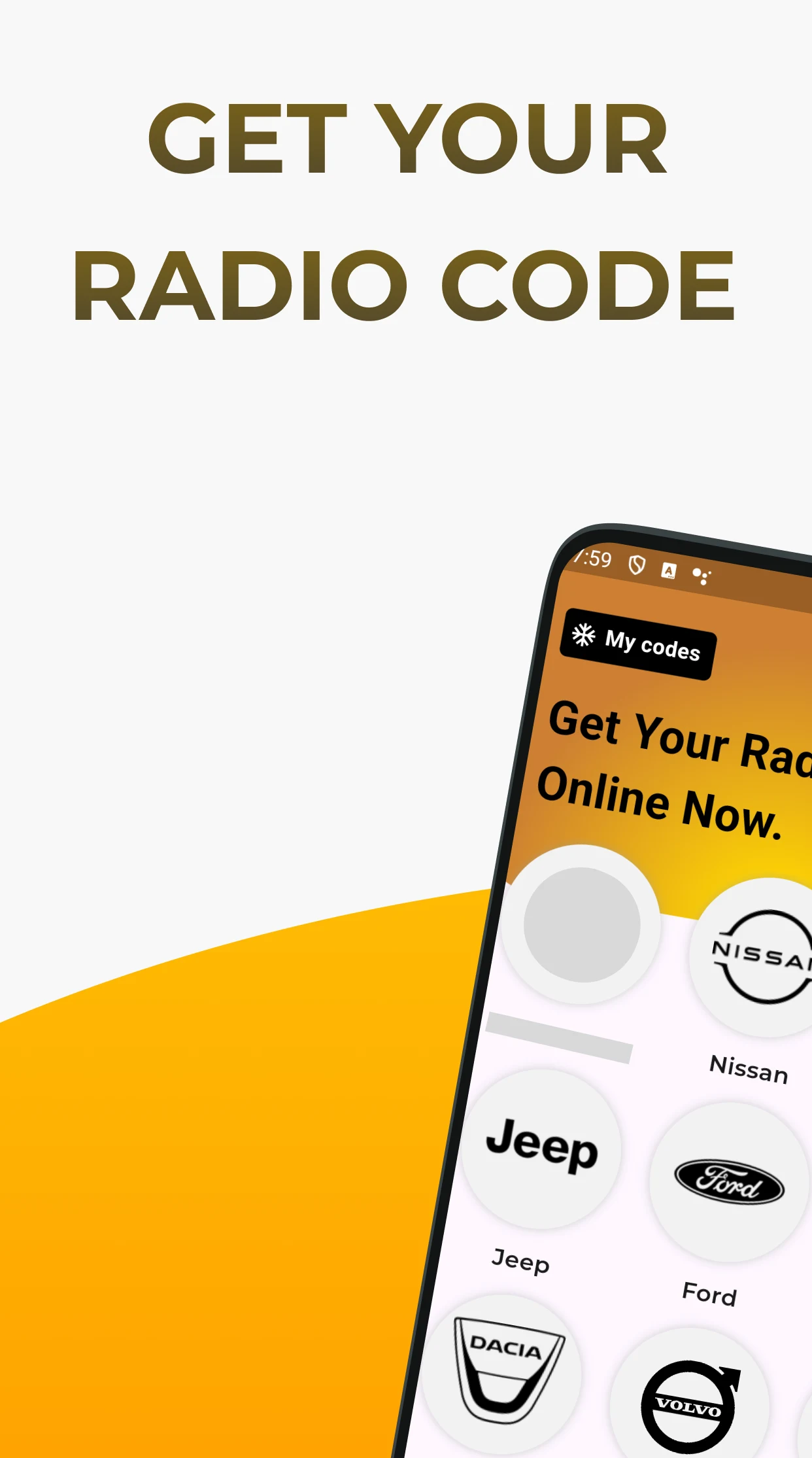 Radio Codes Generator screenshot
